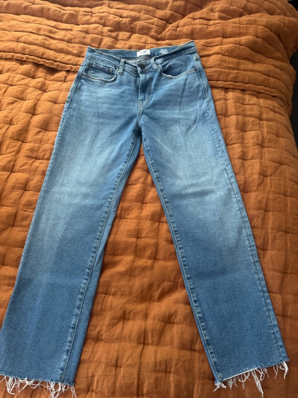 Kensie Light Blue High-Rise Slim Straight Jeans